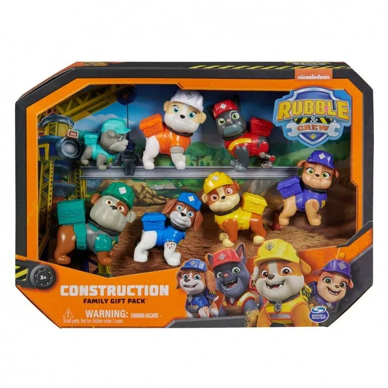 Spinmaster Set figurine Paw Patrol - Rubble si echipa