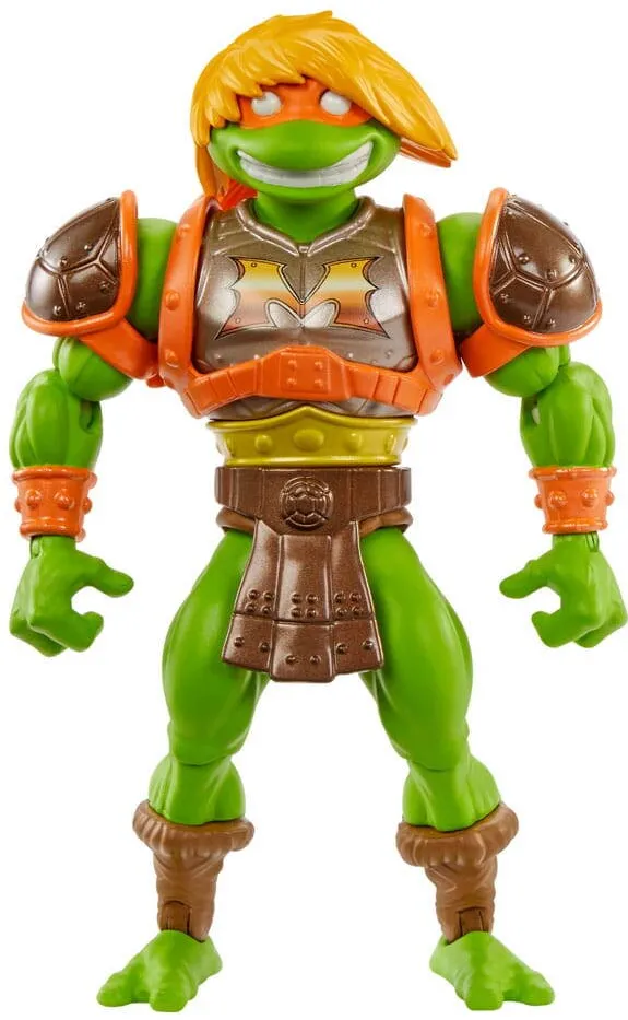 MATTEL Figurina Mattel, Turtles of Grayskull, Michelangelo, 14 cm, cu accesorii