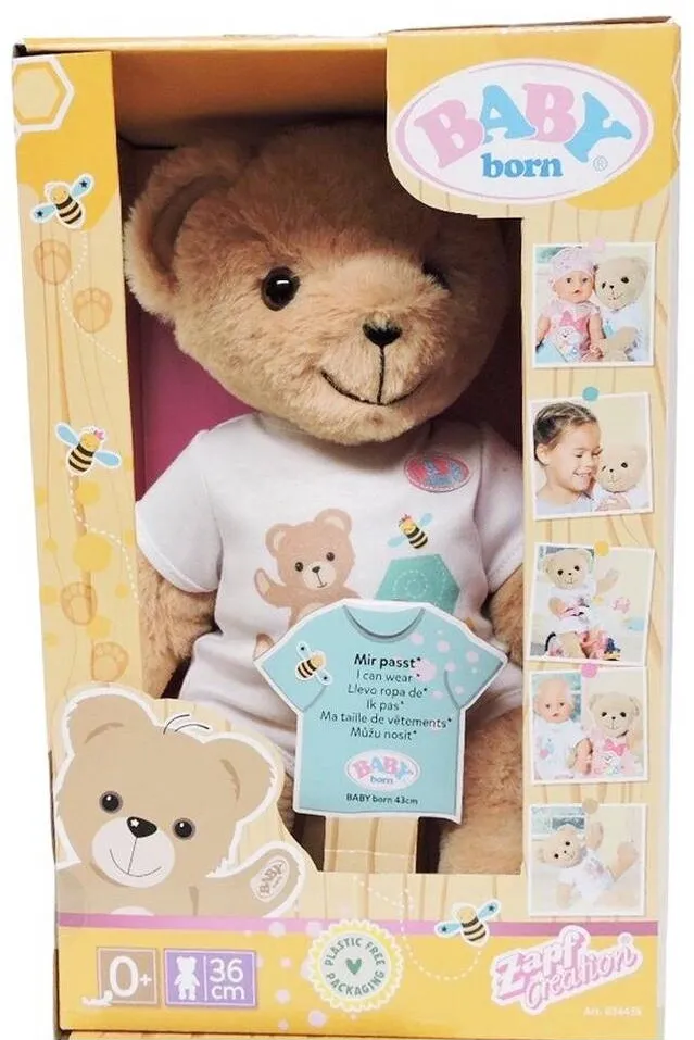 Zapf Ursulet Baby born, Zapf, Plus, 36 cm, Maro/Alb