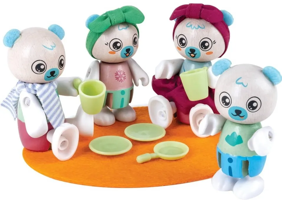 Hape Figurina de jucarie din familia ursului polar Hape