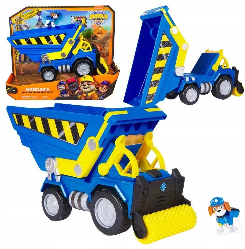 Set basculanta interactiva Spin Master Rubble & Crew cu figurina Wheeler