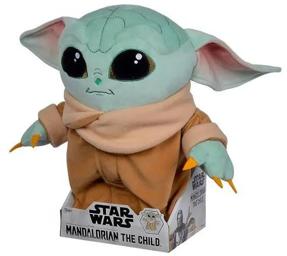 Jucarie creativa Simba Figurina de plus Star Wars Mandalorianul - Grogu Baby Yoda - 30 cm
