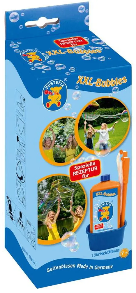 Jucarie creativa Pustefix Set baloane de sapun Pustefix - XXL-Bubbles, cu solutie baloane 1000 ml