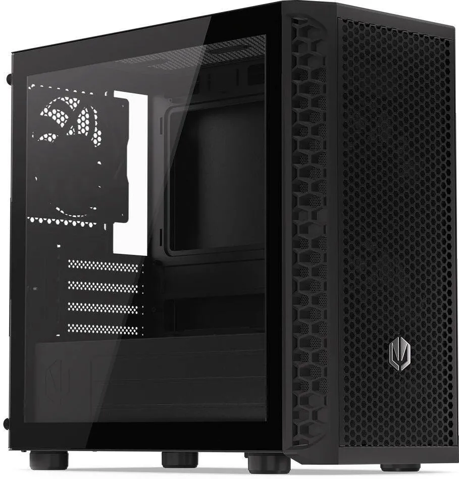 Carcasa PC Endorfy microATX Signum M30, sticla securizata, 3 ventilatoare 12cm, Negru, 401x387x205mm