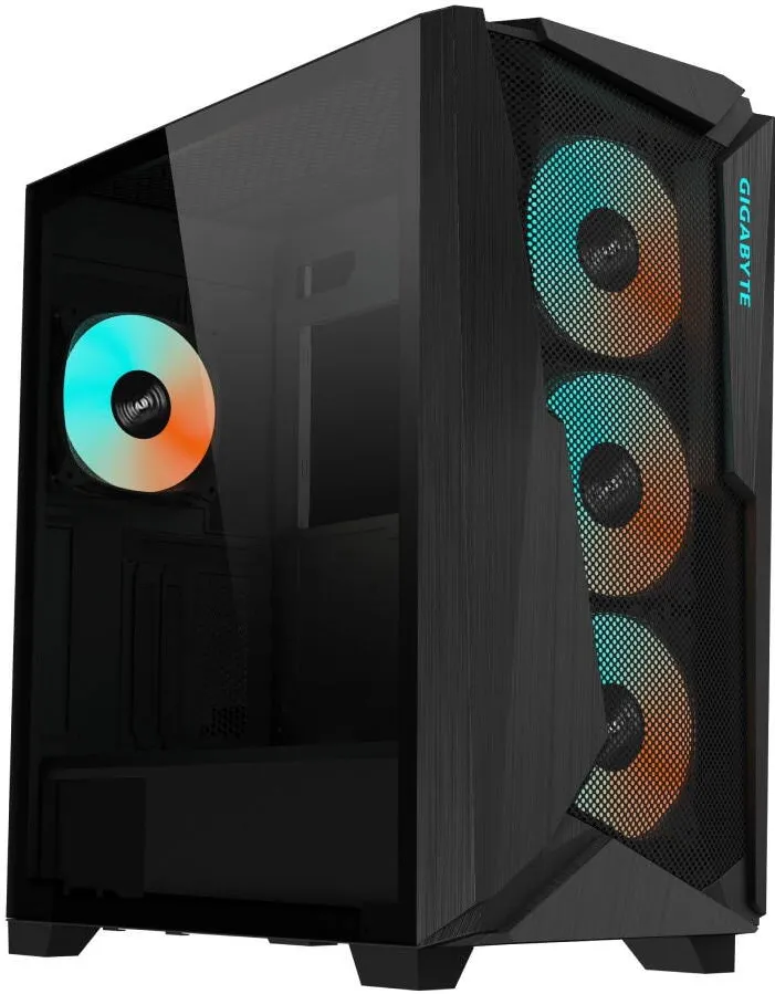 Carcasa PC GIGABYTE Carcasa Gigabyte C301 GLASS, E-ATX, ARGB, Negru