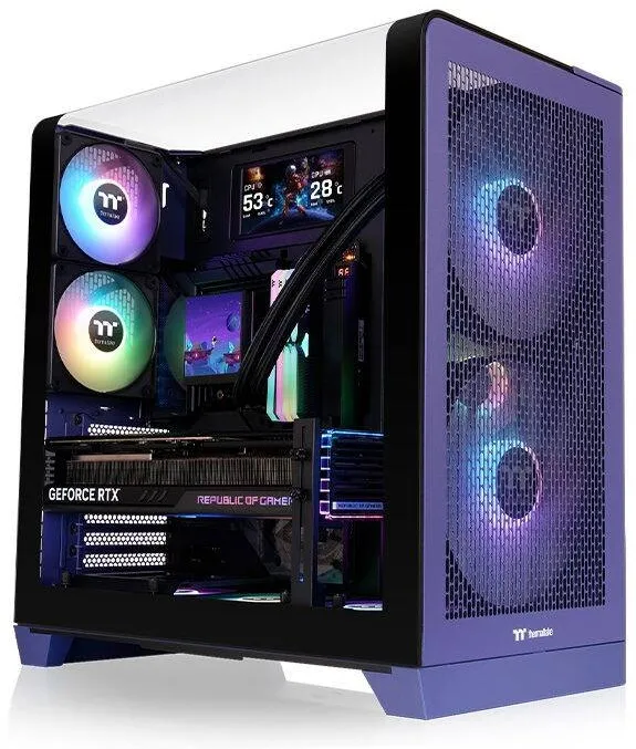 Carcasa PC Thermaltake Carcasa Thermaltake View 390 Air, 2x3,5" si 3x2,5", Violet, 503x287x485mm