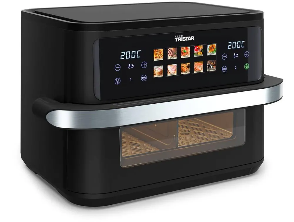 TRISTAR FR-9078 Dualzone Flex Airfryer, 10 L, 2800 W, Black