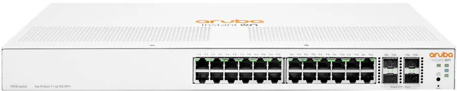 Switch Aruba Aruba Instant On 1930 24G Class4 PoE 4SFP/SFP+ 195W Managed L2+ Gigabit Ethernet (10/100/1000) Power over Ethernet (PoE) 1U White