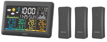 SENCOR Statie meteo 3 senzori wireless sws 6300 SENCOR