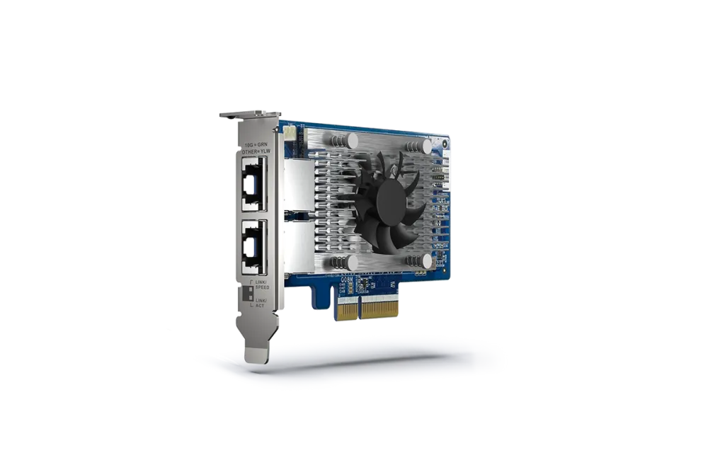 QNAP Accesoriu NAS QXG-10G2T-X710  adaptor de retea-PCIe 10 GBE RJ45 x2