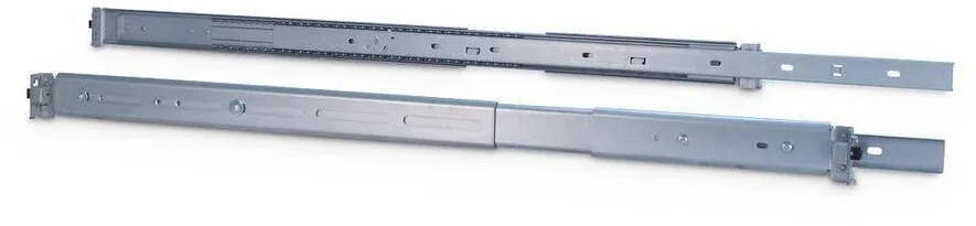 Inter-Tech 19" Set de sine telescopice 2U 650mm Argintiu