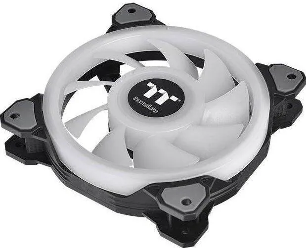 Thermaltake Ventilator PC Thermaltake CL-F088-PL12SW-C, Riing Quad 12 RGB, negru, 120x120x25mm