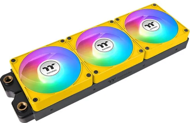 Thermaltake Thermaltake CT120 EX Reverse ARGB Sync PC Cooling Fan Bumblebee, case fan yellow, 3-pack, 120 mm
