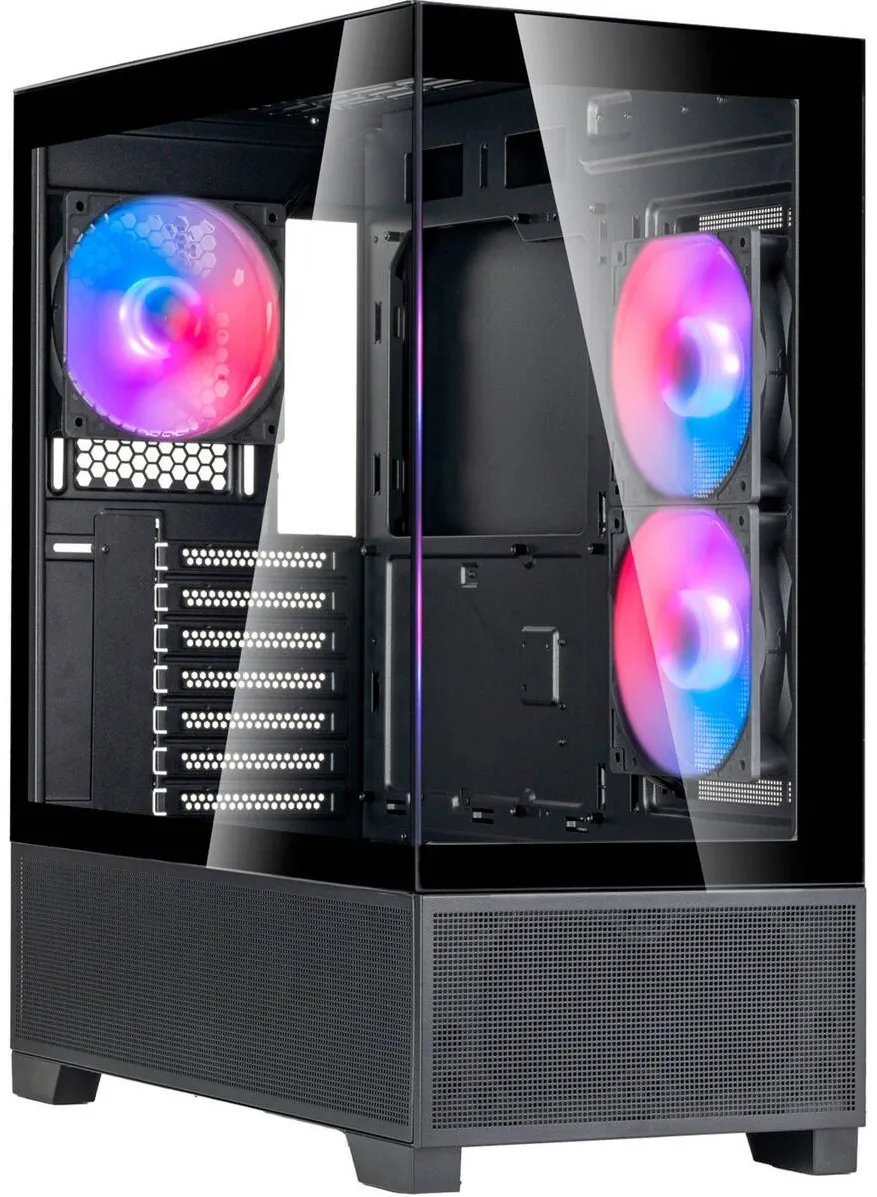 Carcasa PC Silverstone Lucid 05 (black, 270° panoramic glass design)