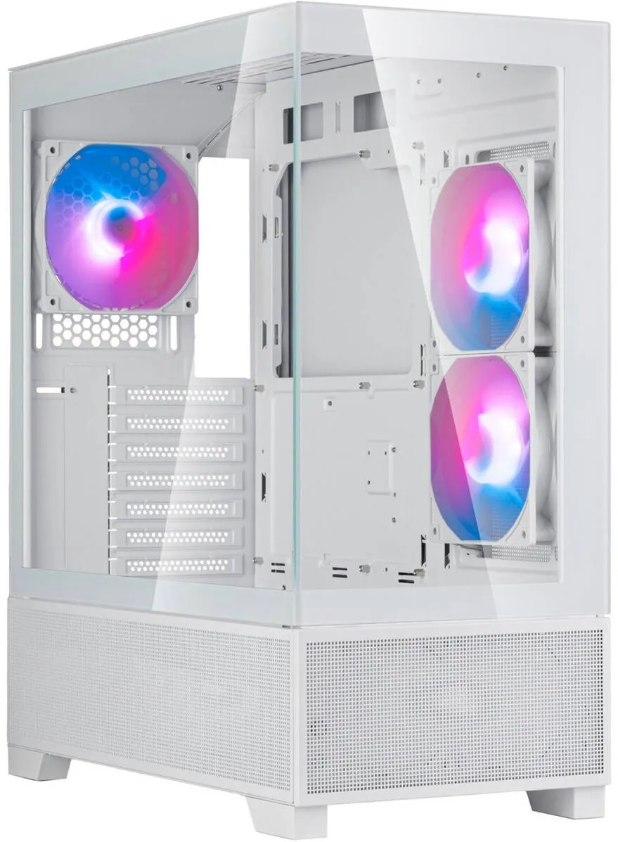 Carcasa PC Silverstone Lucid 05 (white, 270° panoramic glass design)