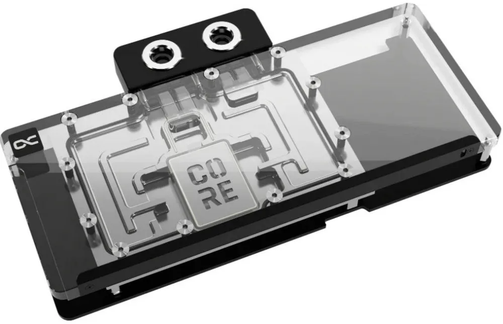 Alphacool Alphacool Core RX 9070 XT Mercury, water cooling transparent/chrome, incl. backplate