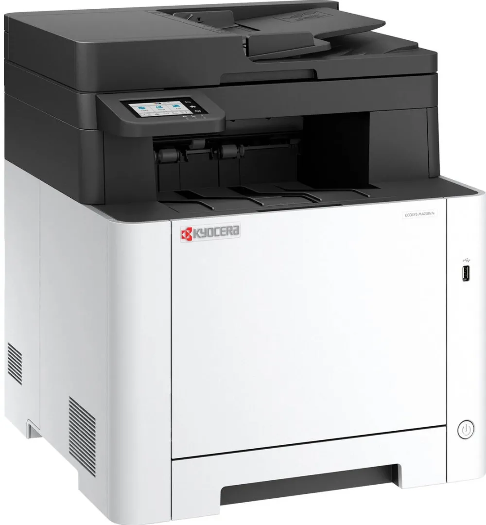Imprimanta multifunctionala KYOCERA Kyocera ECOSYS MA2101cfx, multifunction printer, grey/black, scan, copy, fax, USB, LAN, duplex (printing)