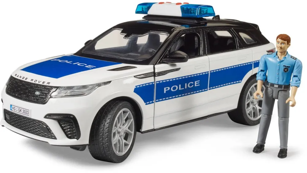 Masina BRUDER brother Range Rover Velar police vehicle with police officer, model vehicle (including light + sound module)