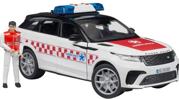 Masina BRUDER Range Rover Velar emergency medical vehicle with driver, model vehicle (including light + sound module)