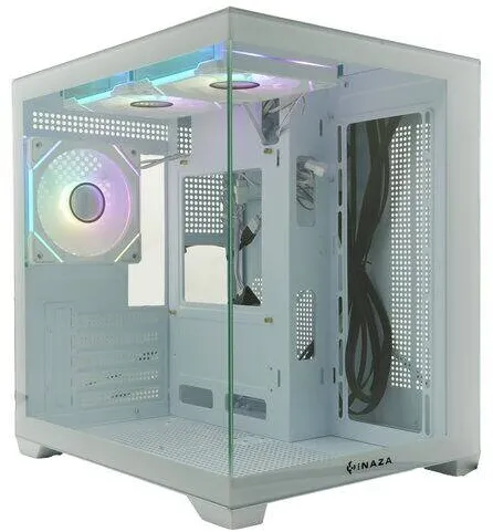 Carcasa PC Inaza panoramica Inaza Cube alba