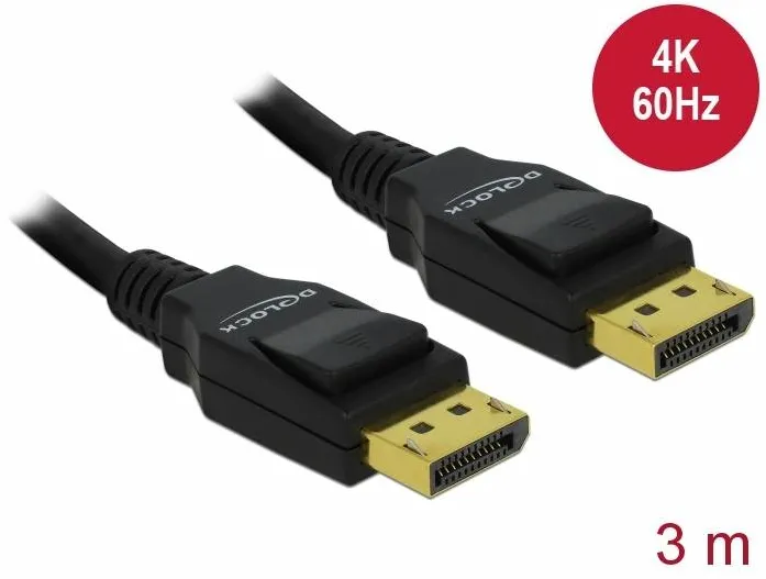 DELOCK Delock cable Displayport M/M 3m gold