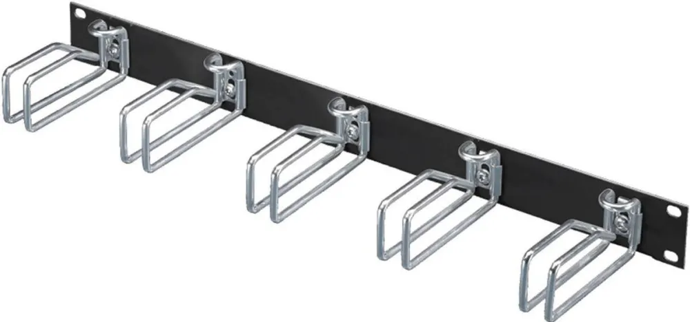 Rittal Cable management panel 1HE HxT 43x55mm RAL 9005 Otel