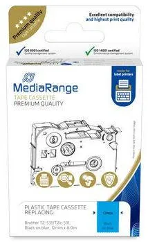 Etichete MediaRange 12mm,8m lam .sw auf bl