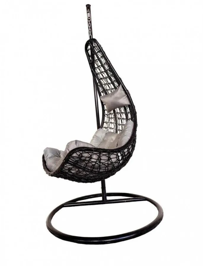 HEINNER Scaun suspendat HEINNER Elda, 80 x 102 x 195 cm, cu perna (Gri)