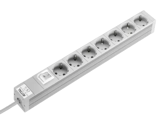 Rittal Prelungitor 48,3cm 7 prize cu Comutator 230V/16A