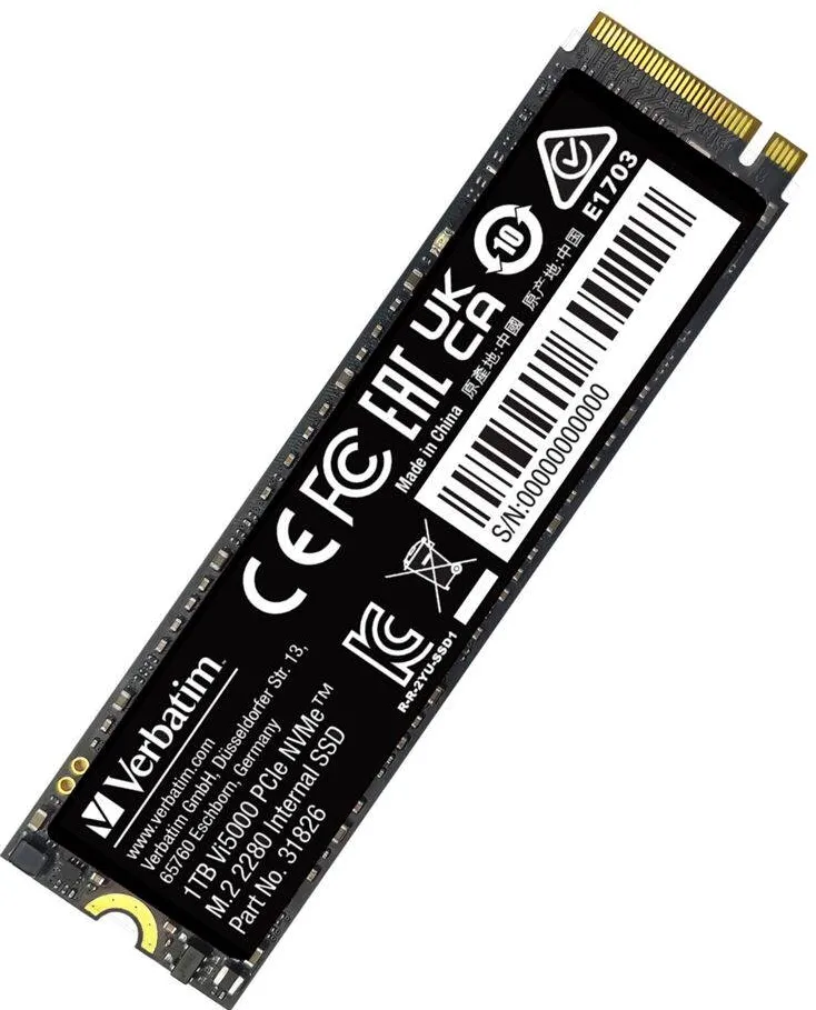 SSD VERBATIM Vi5000 M.2 1TB PCIe4 NVMe 31826