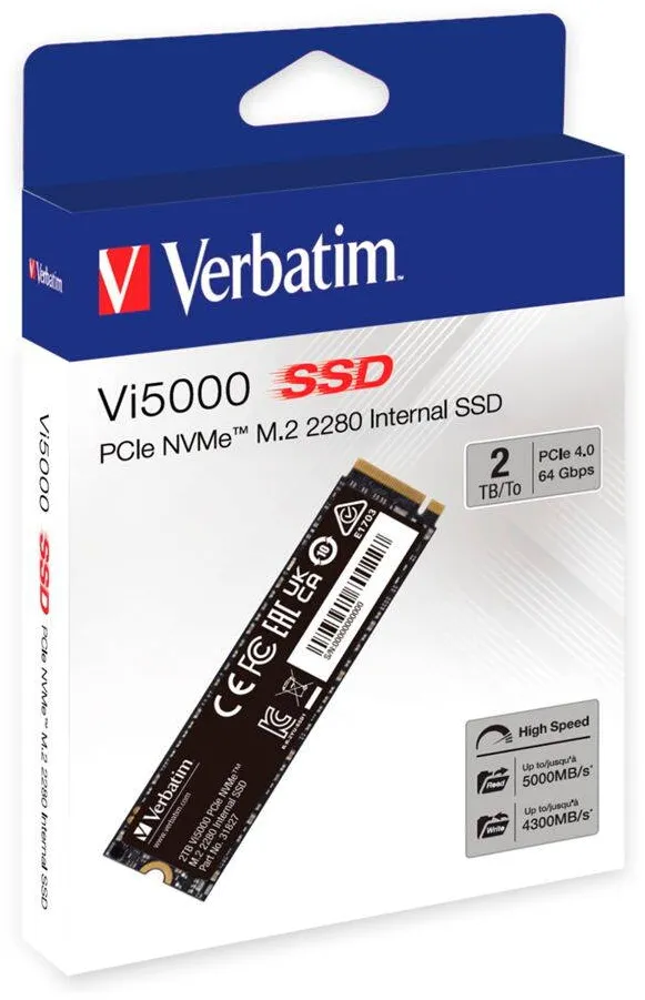 SSD VERBATIM Vi5000 M.2  2TB PCIe4 NVMe 31827