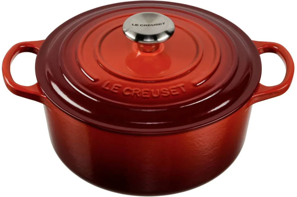 Le Creuset Signature Oala round 24 cm Rosu