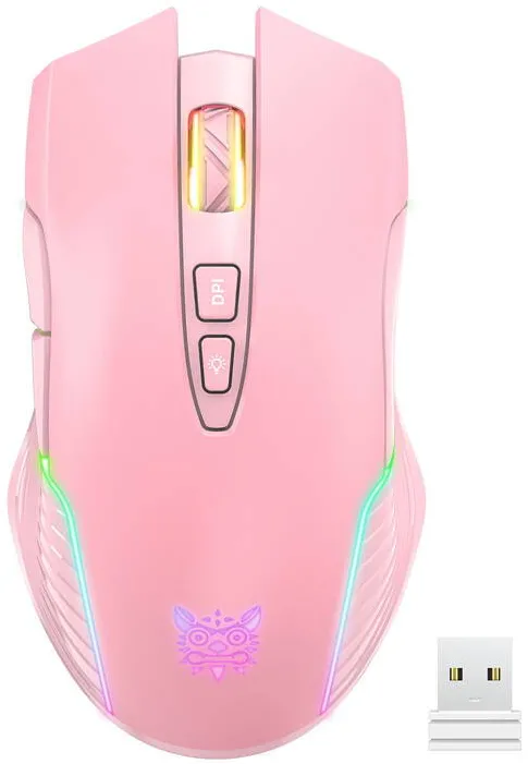 Mouse Onikuma ONIKUMA CW905 Pink Wireless Gaming Mouse 2.4G