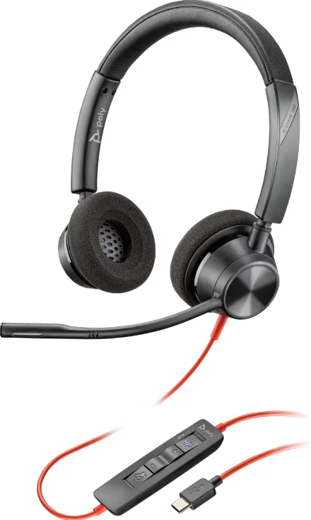 Casti HP Poly BW 3220 Stereo USB-C HS +USB-C/A