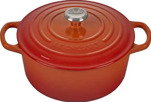 Le Creuset Signature Casserole round 22 cm ofenrot