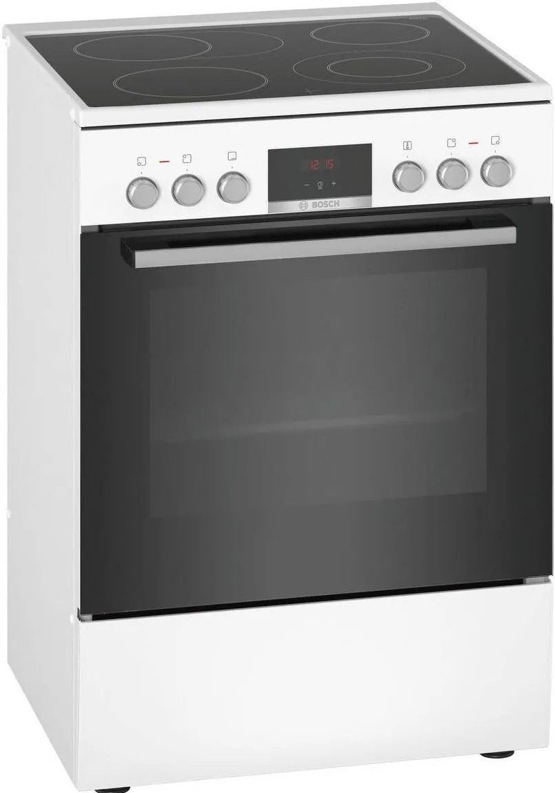 Aragaz HKR39C250, Clasa energetica A, 4 zone de gatit, Volum 66 l, EcoClean, Afisaj LED, 7 Programe, Alb