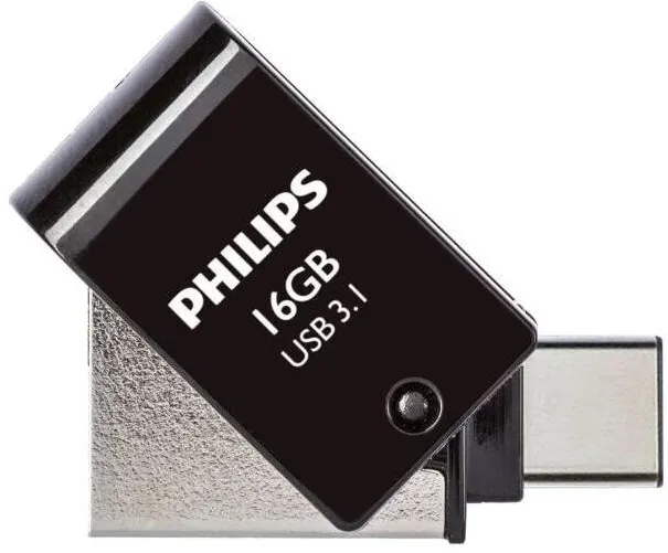 Memorie USB Philips Unitate flash, Philips, PHUSB16G2IN1OTGGU3C, 16GB OTG USB C + USB 3.1