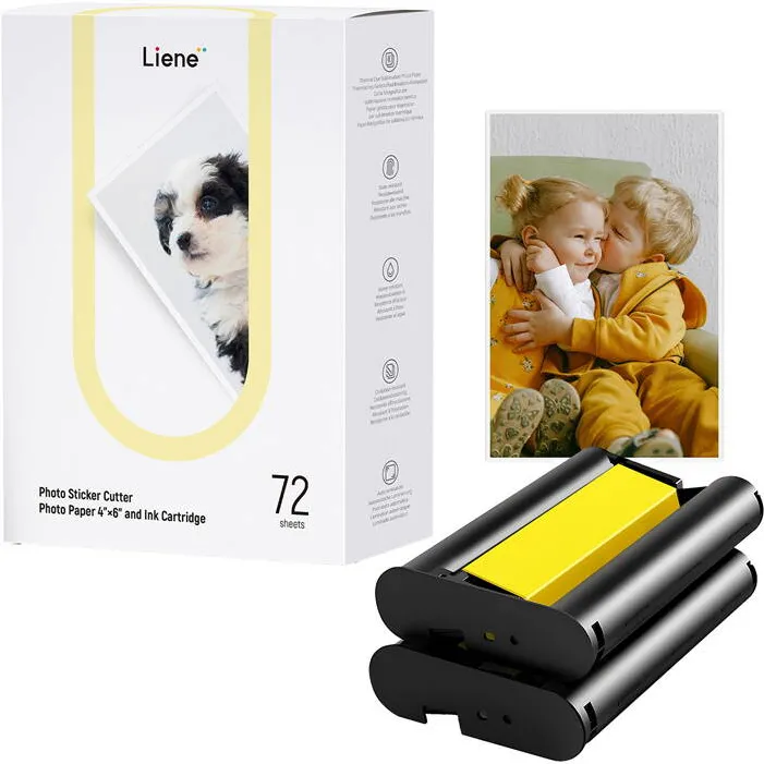 Hartie Foto Liene Photo Paper 4x6" for PixCut photo printer, 72pcs