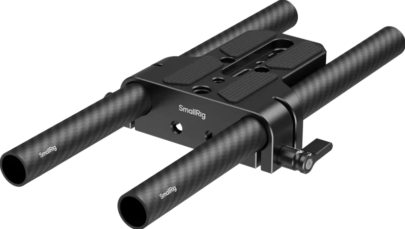 SmallRig 5609 Bottom Mount Plate with Dual 15mm Rod Clamp