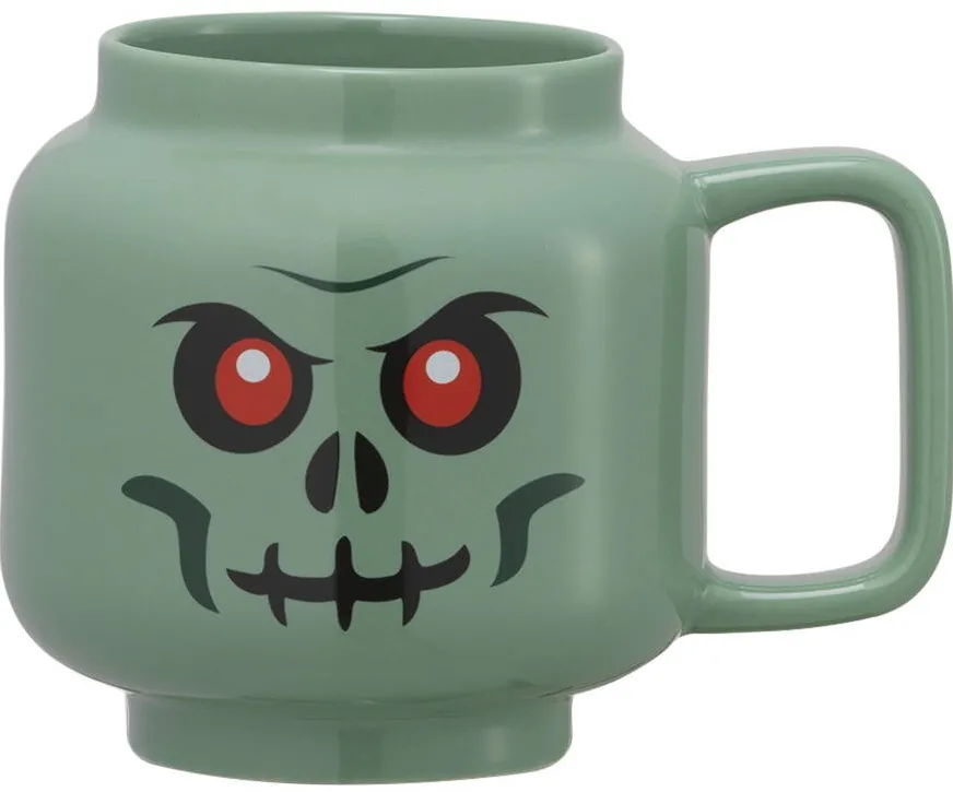 Room Copenhagen LEGO Ceramic Mug Green Skeleton, Large (Grey-Green)