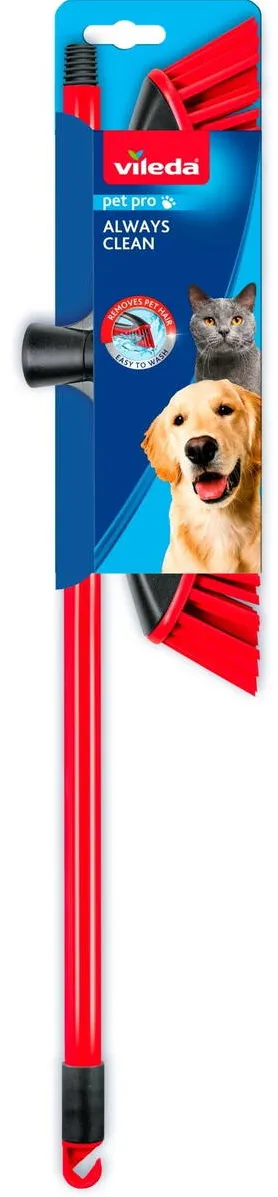 VILEDA Pet Pro ALWAYS CLEAN broom (red)