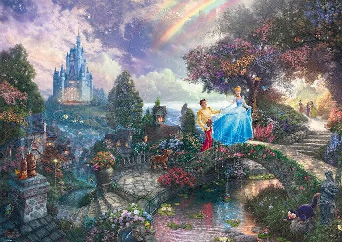 Puzzle Schmidt Spiele Schmidt Games Puzzle Thomas Kinkade: Disney Cinderella