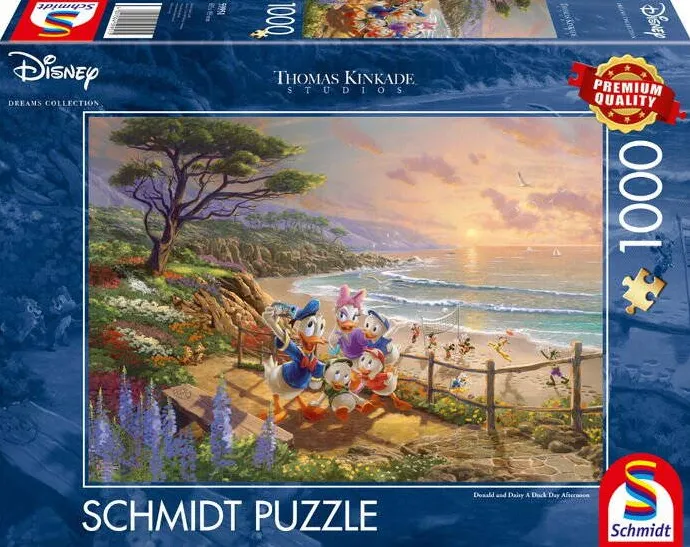 Puzzle Schmidt Spiele Thomas Kinkade Studios: Disney - Donald and Daisy A Duck Day Afternoon, Jigsaw Puzzle (1000 pieces)