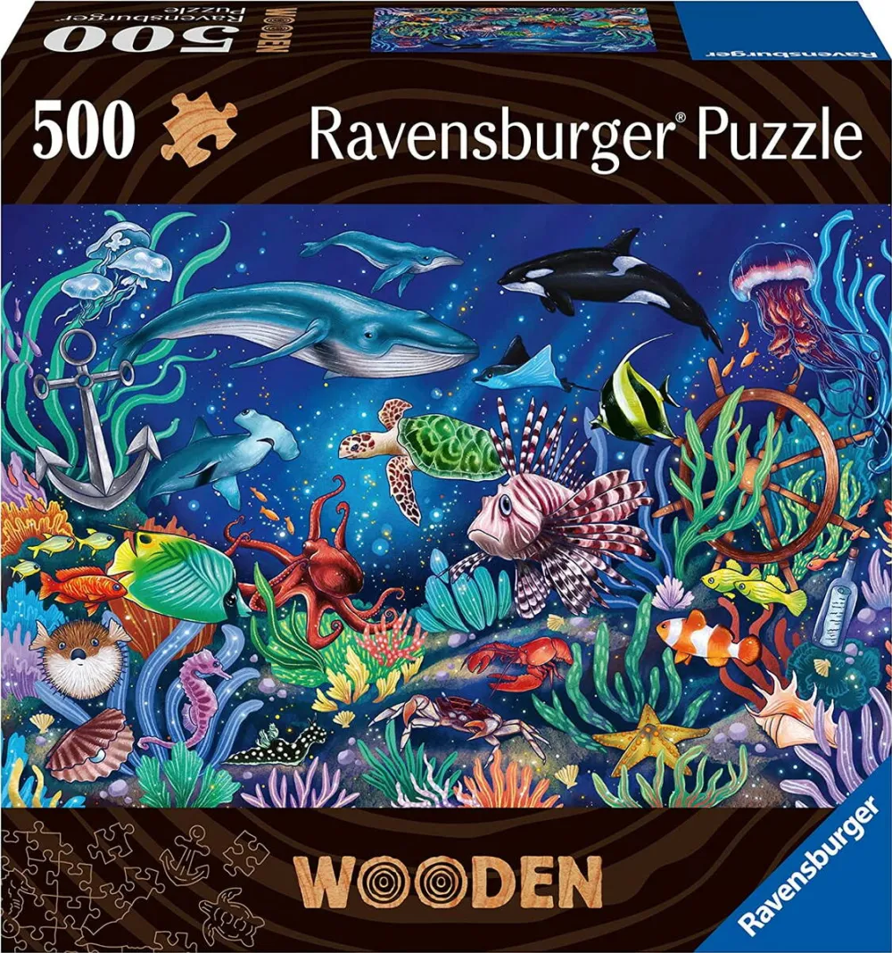 Puzzle Ravensburger Wooden Puzzle Under the Sea (505 pieces)