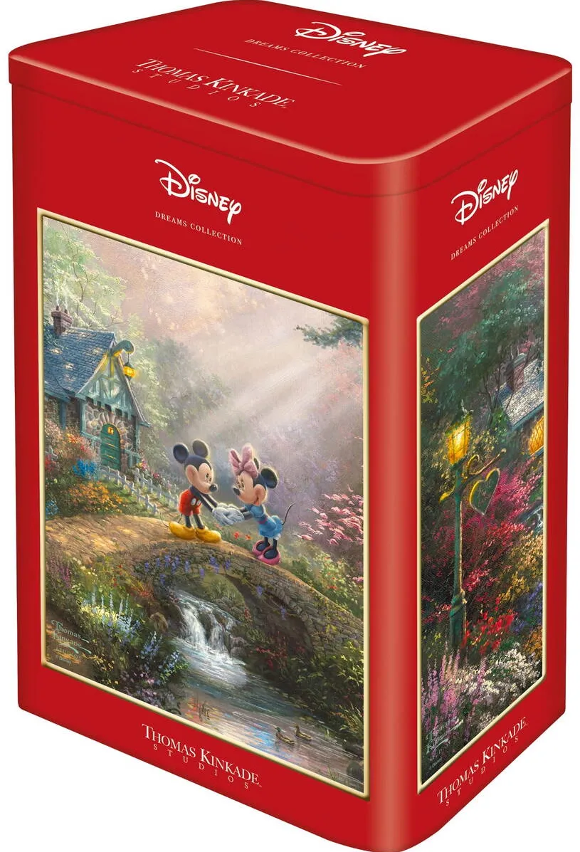 Puzzle Schmidt Spiele Thomas Kinkade Studios: Mickey & Minnie in the nostalgia metal box, jigsaw puzzle (500 pieces)