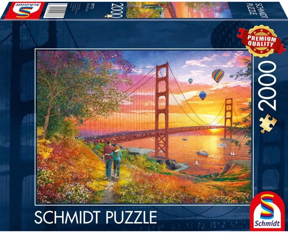 Puzzle Schmidt Spiele Walk to the Golden Gate Bridge, puzzle (2000 pieces)