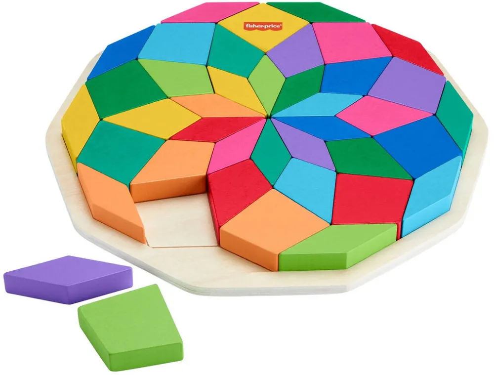 Puzzle MATTEL Fisher-Price Wooden Mandala Puzzle (40 pieces)