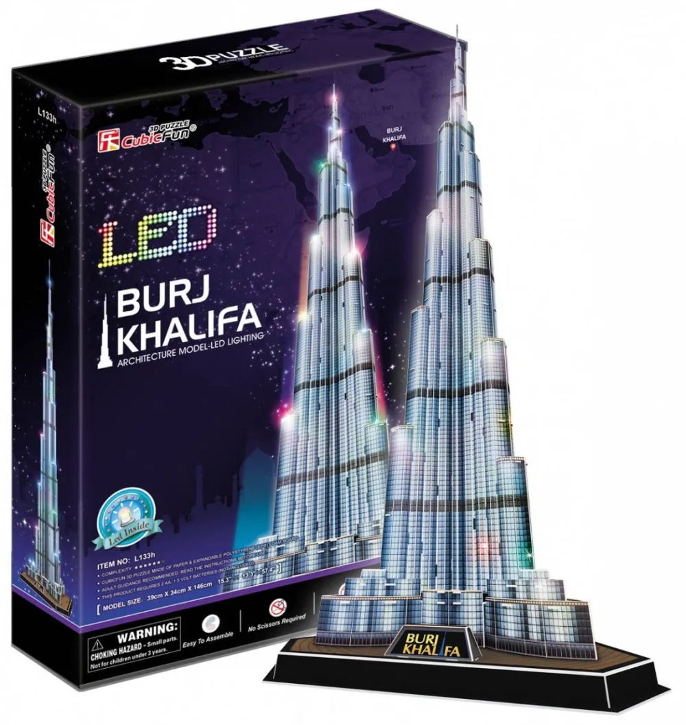 Puzzle Cubic Fun 3D Burj Khalifa (Light)