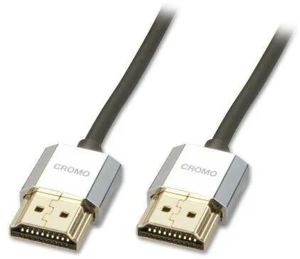 Lindy HDMI High Speed Kabel CROMO Slim Ethernet A/A 2m