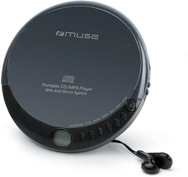 MUSE Muse M-900 DM Portable CD/MP3 Player With Anti-shock, Black